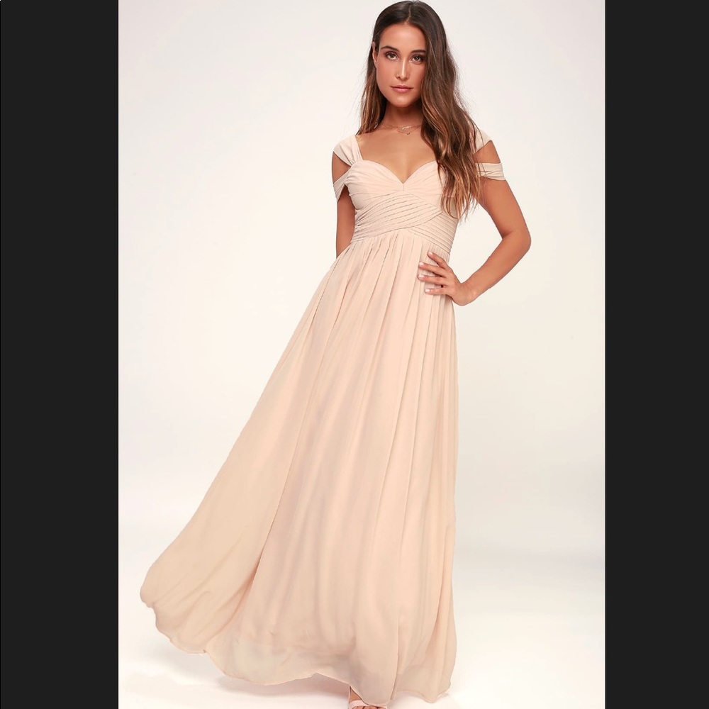 NWT MAKE ME MOVE BLUSH PINK MAXI DRESS